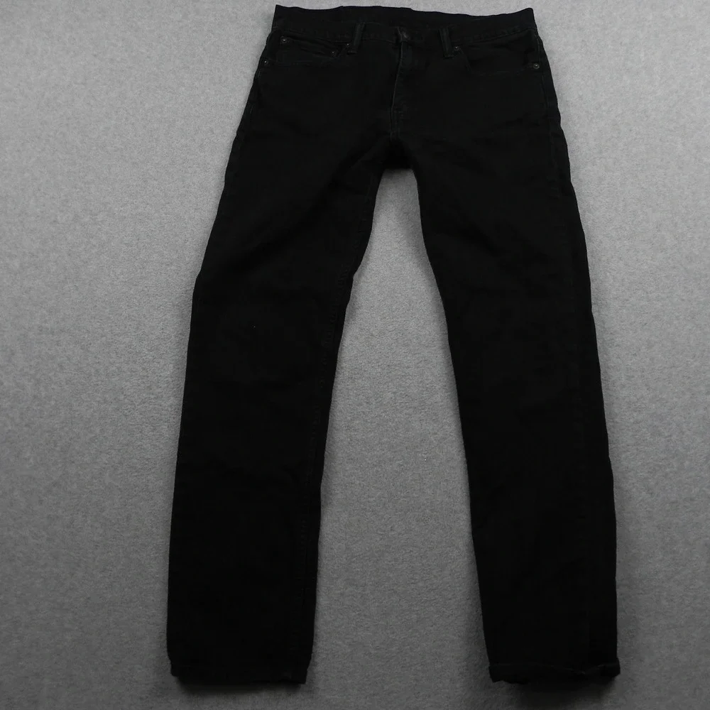 Levi's 511 Jeans Mens 33x30 Slim Fit Black Denim Pants Stretch Everyday Casual
